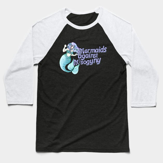 Mermaids against misogyny Baseball T-Shirt by bubbsnugg